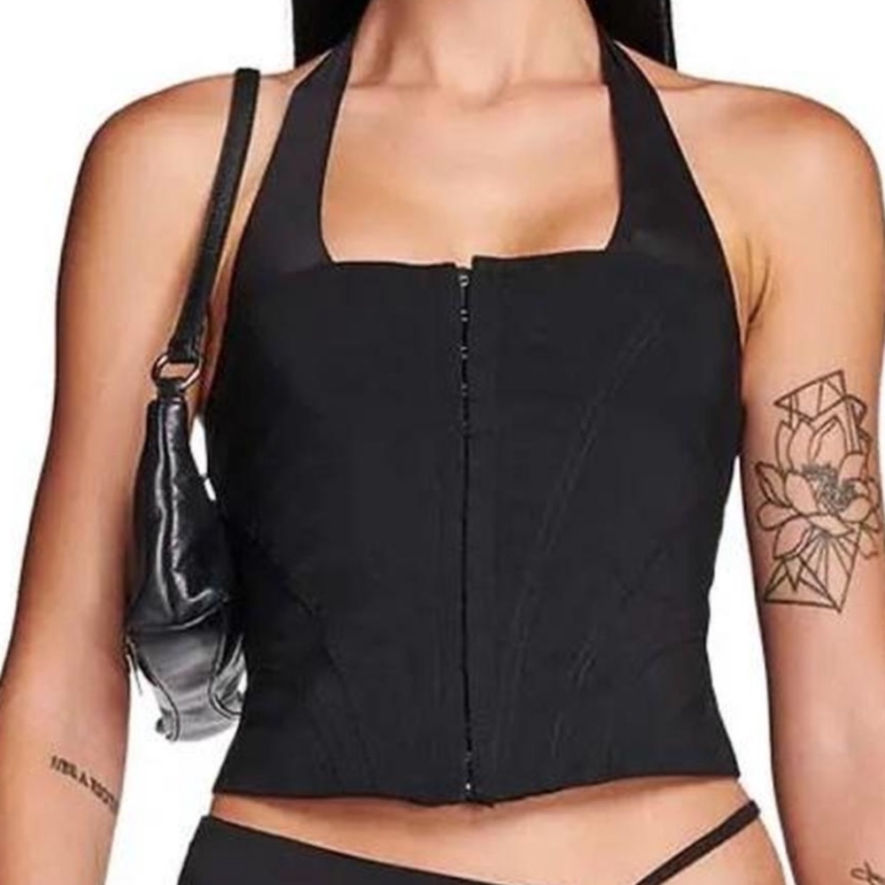 I.AM.GIA Corset Top Black Size Medium